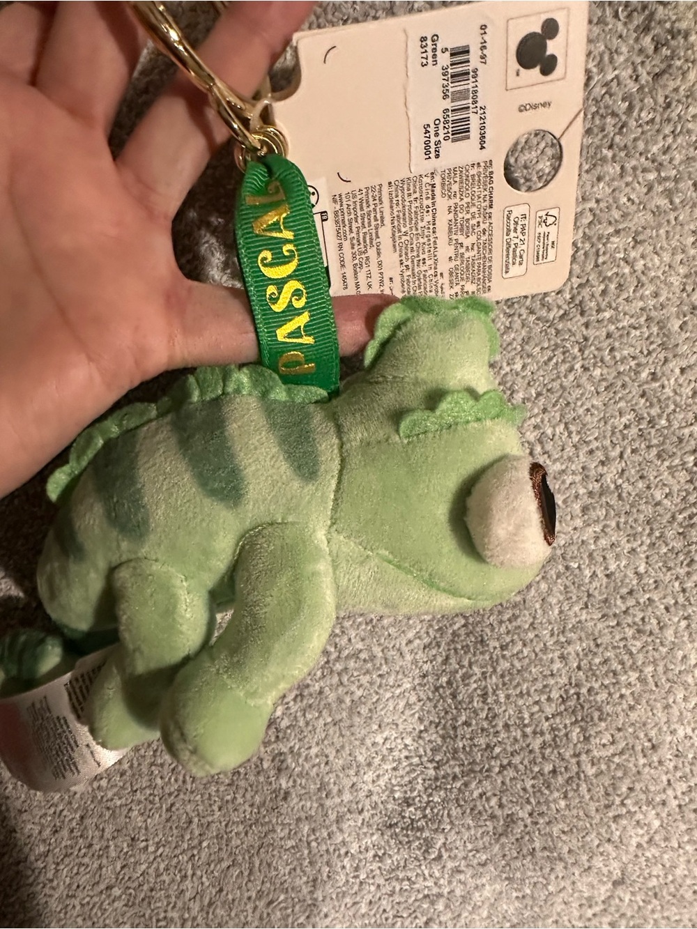 Disney Rapunzel Pascal Plush Bag Charm Keychain Tangled *Primark*-NEW - Picture 4 of 8